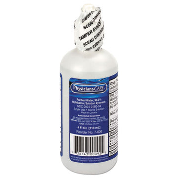 First Aid Only™ Refill For Smartcompliance General Business Cabinet, 4 Oz Eyewash Bottle freeshipping - TVN Wholesale